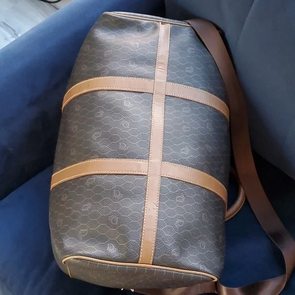 VINTAGE CHRISTIAN DIOR TRAVEL BAG HONEYCOMB - Picture 8 of 13